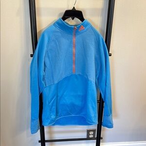 Adidas Men's Blue Half-Zip Sweater